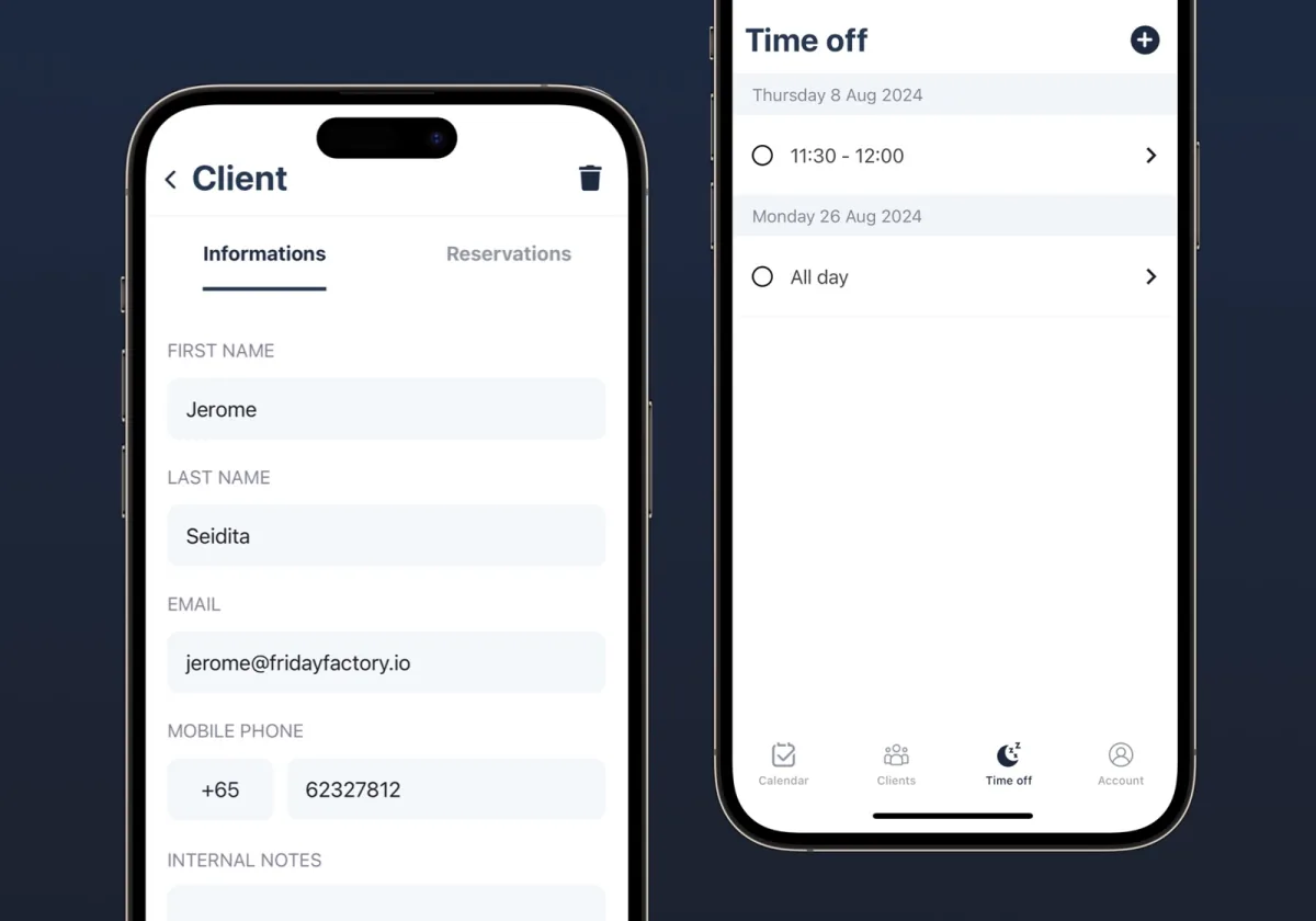 Gestion de clients et planning