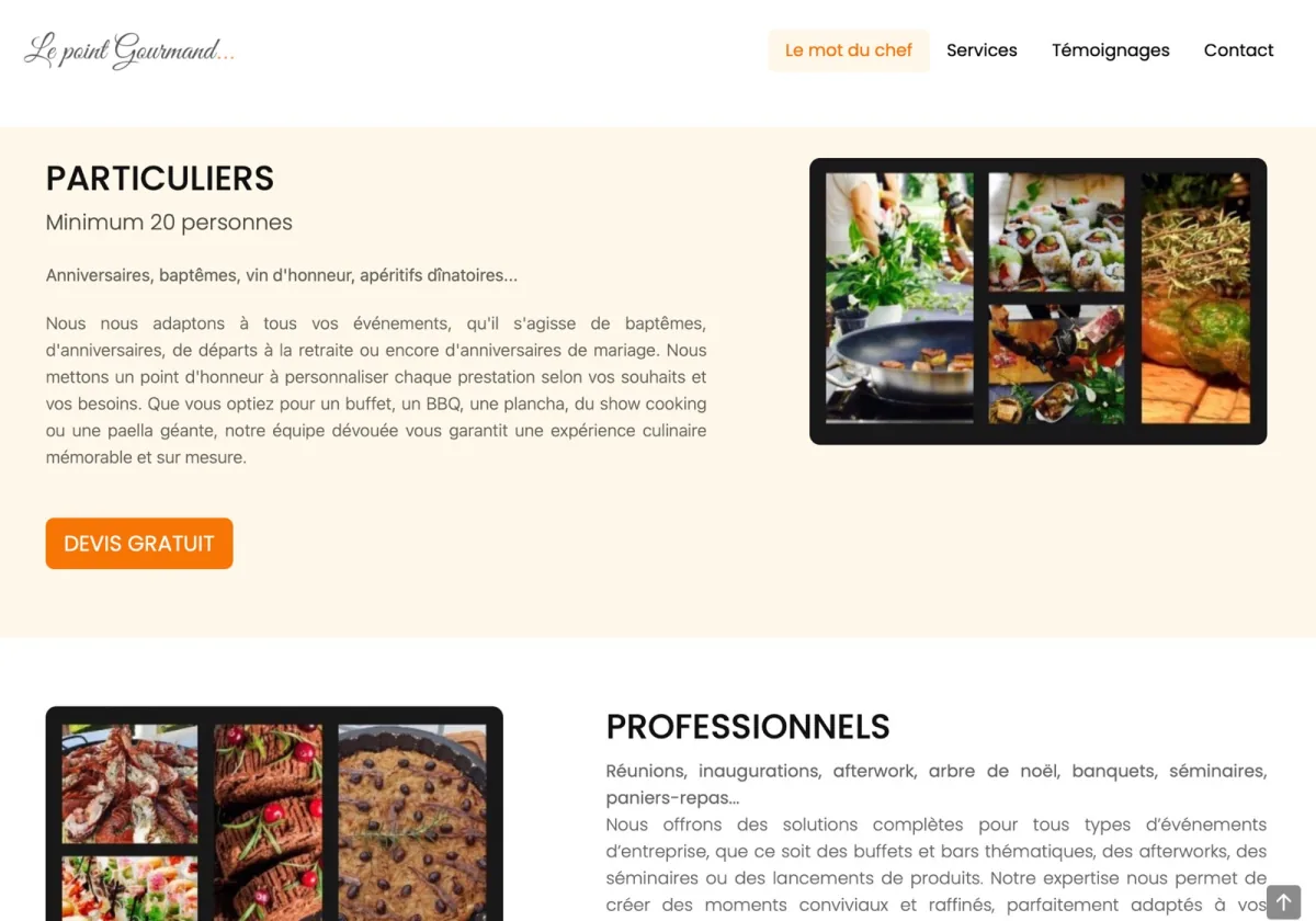 Traiteur évenementiel